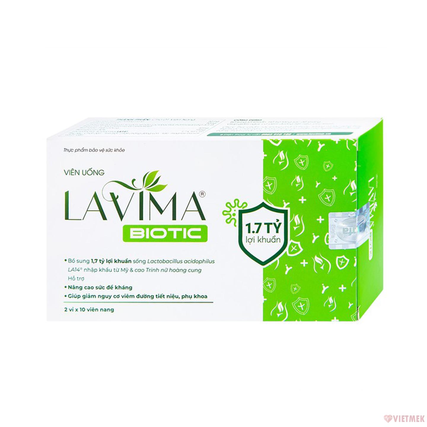 Viên uống phụ khoa Lavima Biotic Lavifa