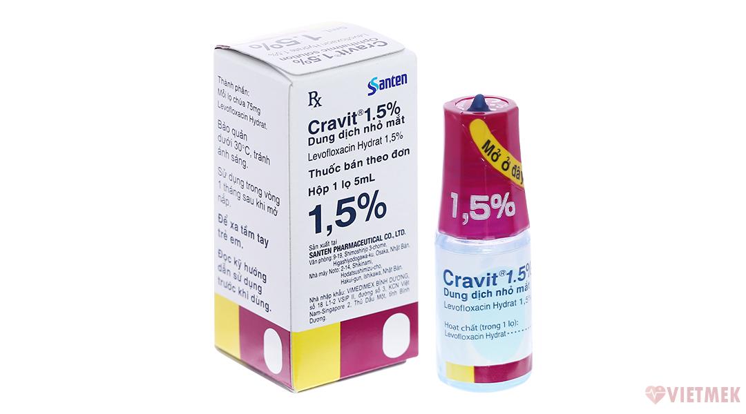 Thuốc nhỏ mắt Cravit 5ml là thuốc gì?