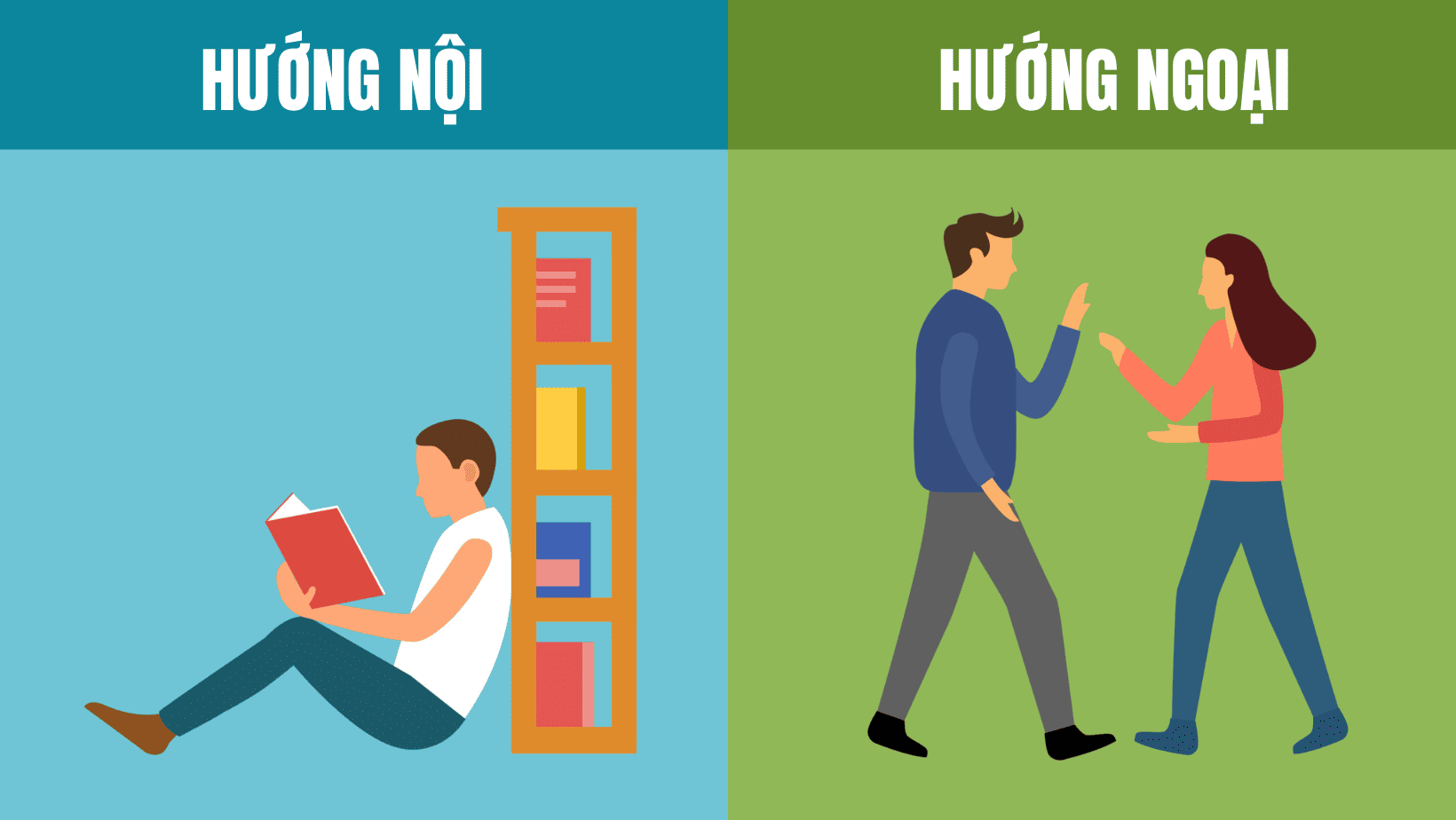 Người hướng nội trò chuyện với bạn thân