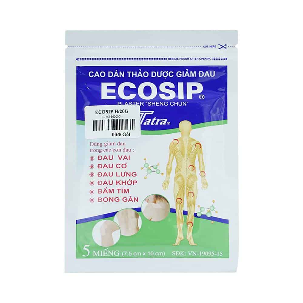 Miếng dán thảo dược Ecosip Tatra