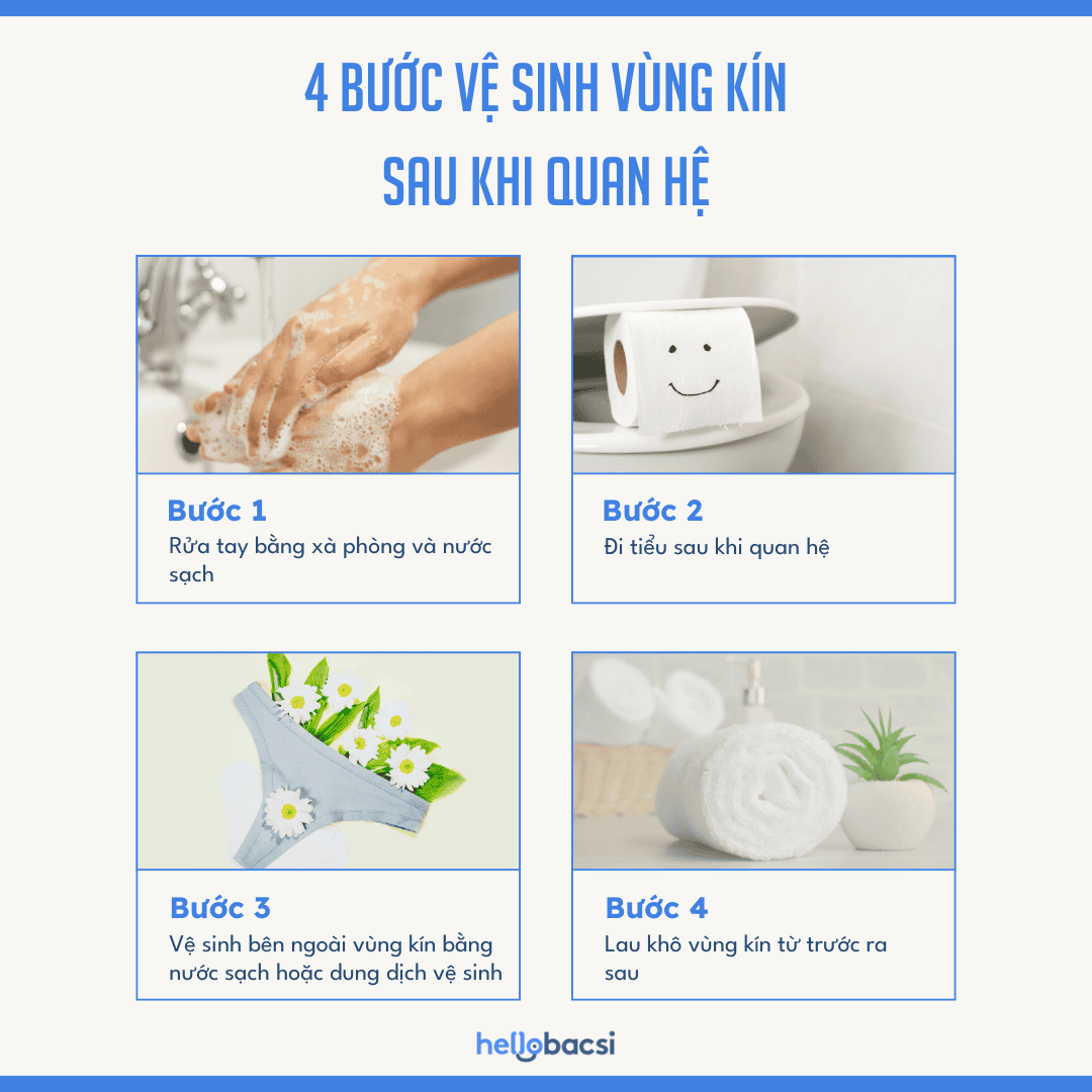 Cách vệ sinh vùng kín sau khi quan hệ