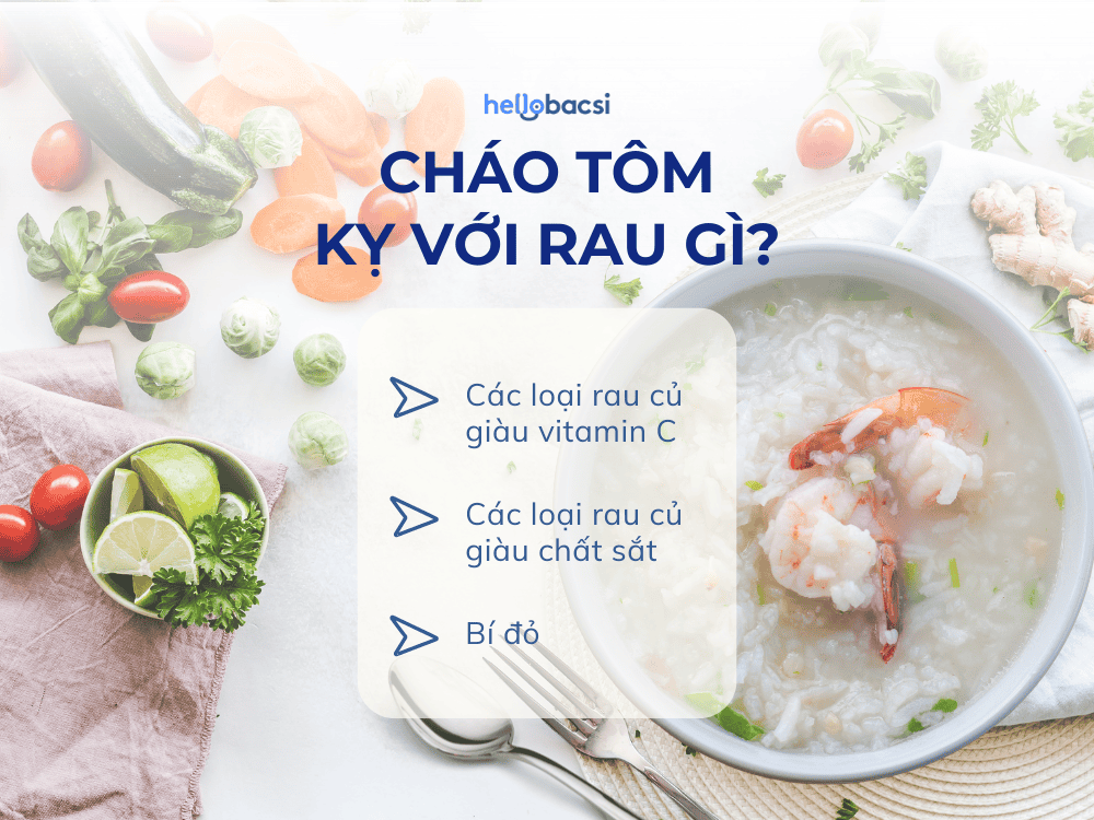 Cháo tôm không nên nấu cùng bí đỏ